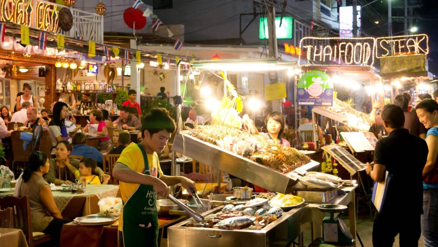 غذای خیابانی تایلند تور تایلند شهر فرنگ